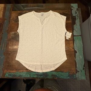 Liz Claiborne Cream Lace Blouse